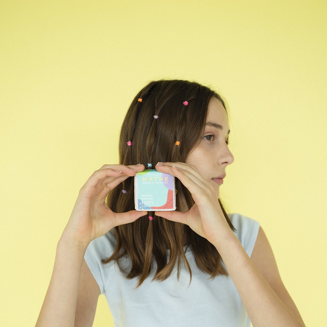 Champú teens hidratante de menta y manzanilla - Mathe Lab España