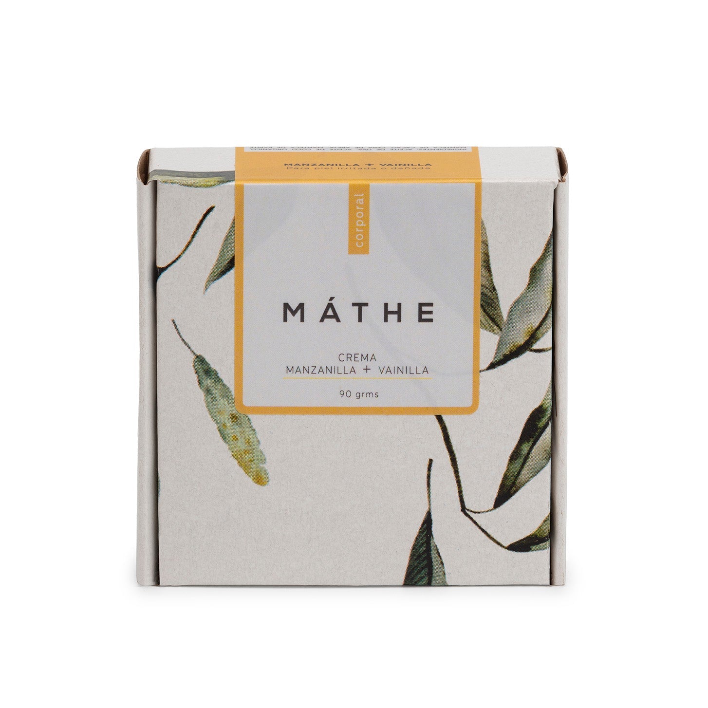 Crema en barra manzanilla y vainilla de Máthe