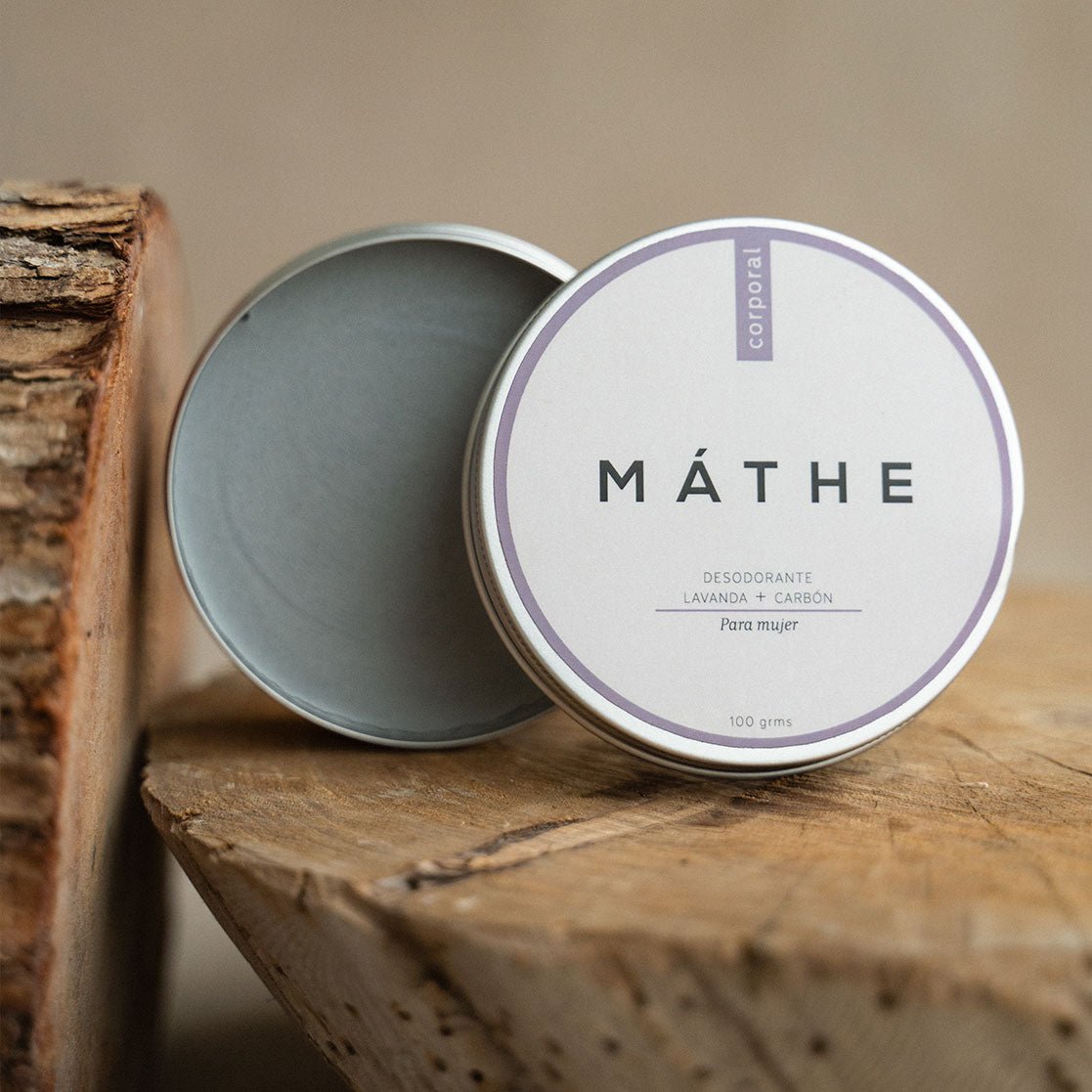 Desodorante lavanda + carbón - Mathe Lab España
