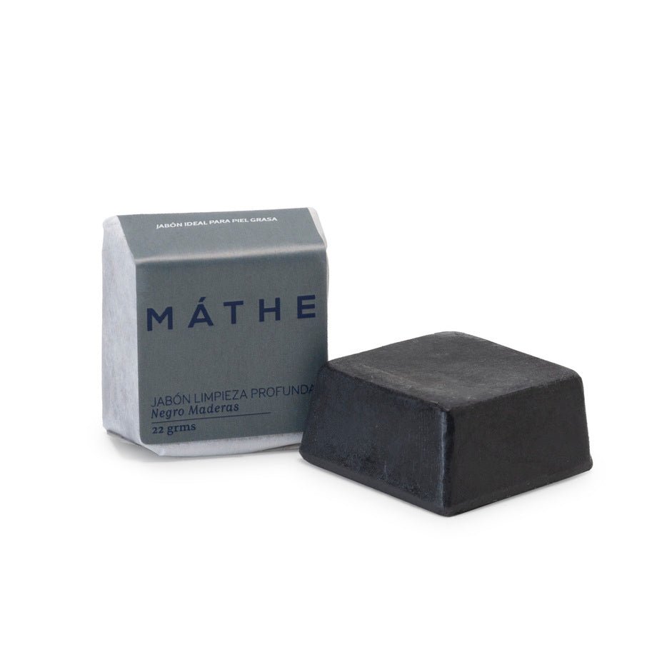 Jabón limpieza profunda. Negro maderas - Mathe Lab España