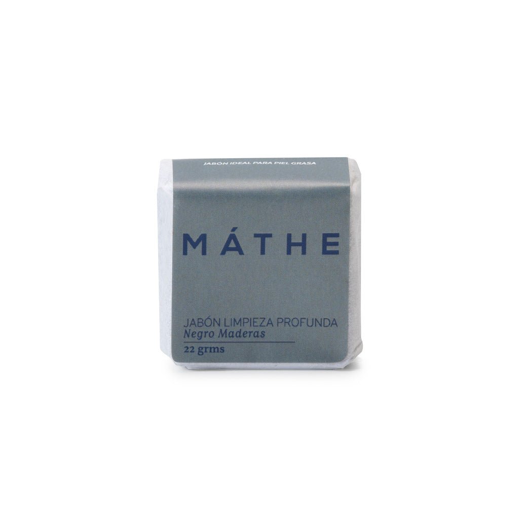 Jabón limpieza profunda. Negro maderas - Mathe Lab España