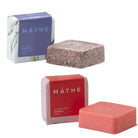 Champú sólido anticaída de tepezcohuite y acondicionador nutritivo en barra de Máthe, cuidado capilar natural que fortalece, hidrata y controla el frizz.