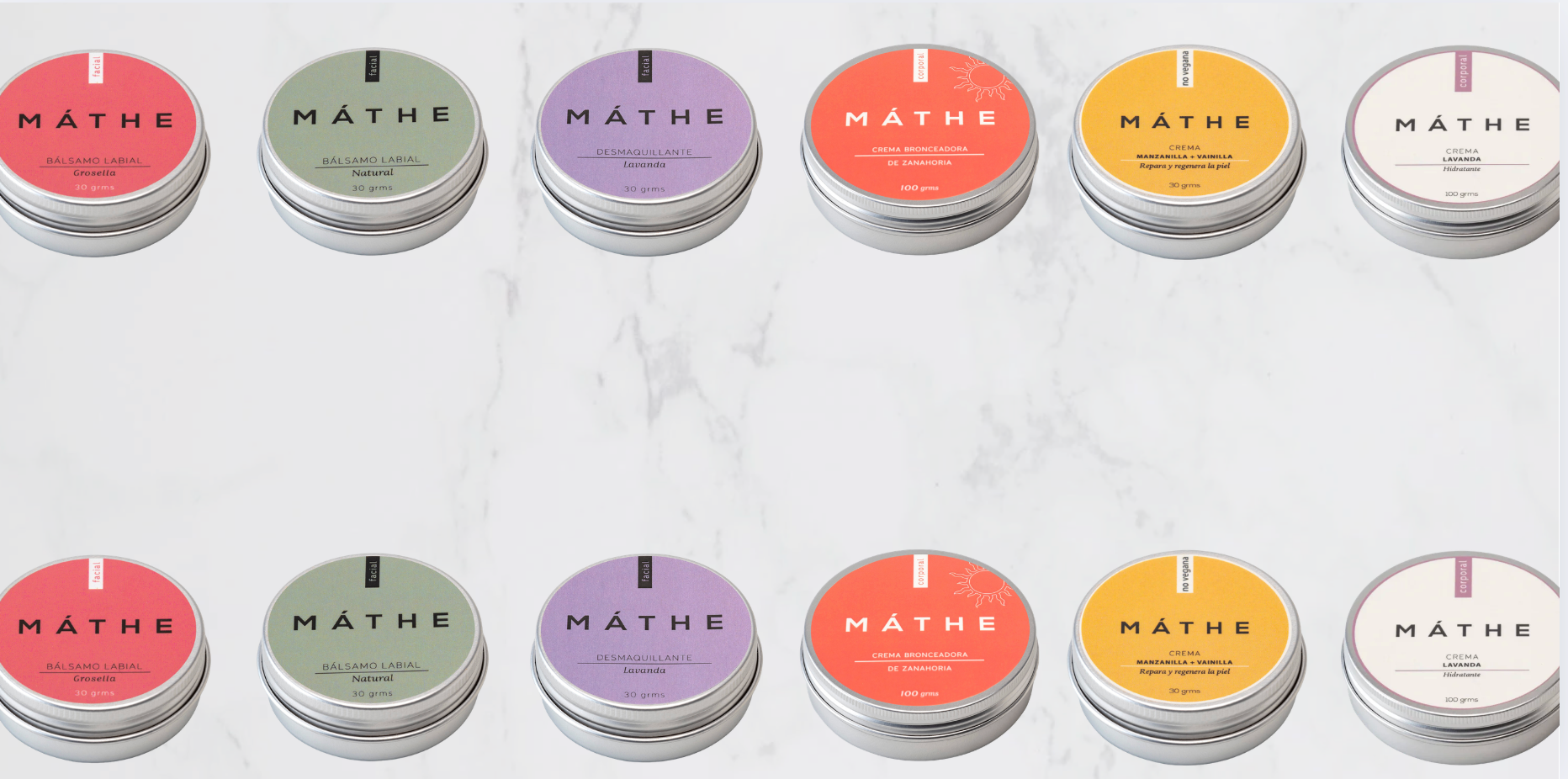 Banner de promoción de enero de Máthe con 15% de descuento en toda la tienda y envíos gratis. Cosmética natural, artesanal y vegana en envases sostenibles.