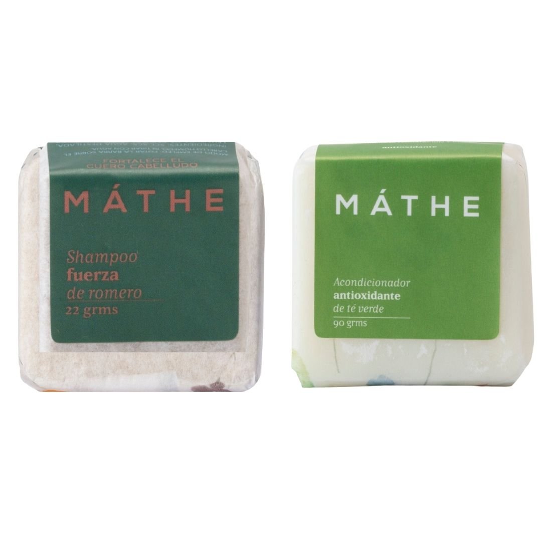 Dúo Fuerza de champú + acondicionador de Máthe
